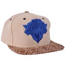 New York Knicks Hemp Strapback Hat Mitchell and Ness NBA