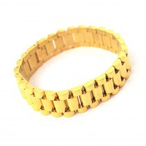 The Gold Gods Watch Link Bracelet 18k Plated Jewelry