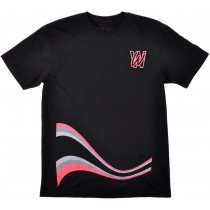 Wavy Clothing Tee Shirt Streaker Cotton Wave Authentic Mens Top Fashion Black