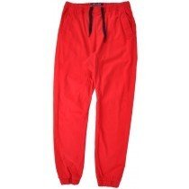 Jogger Pants Stretch Twill Mens Fashion Trousers Solid Red WT02 Apparel M-2XL