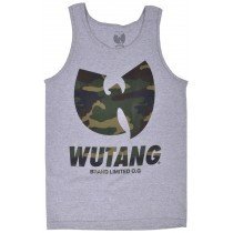 Wu Tang Clan Tank Top Mens Camouflage Grey Small