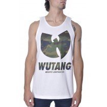 Wu Tang Brand Tank Top Camouflage White Mens Small