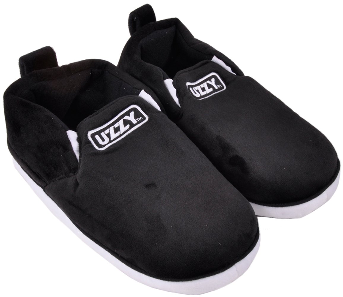 Uzzy SoCal Sneaker Slippers Plush Unisex Black