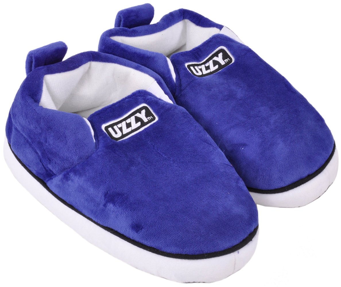Uzzy SoCal Sneaker Slippers Plush Unisex Blue
